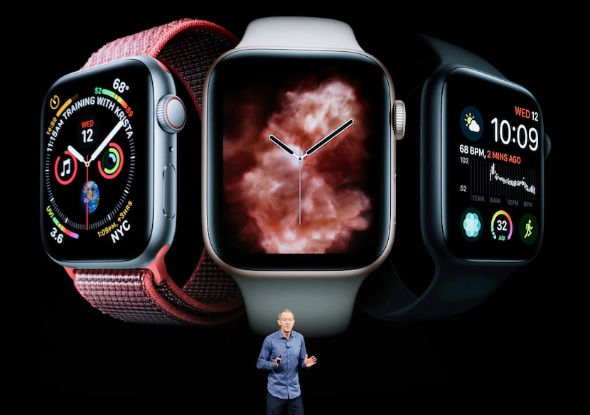 Jeff Williams, Apple's chief operating officer, speaks about the Apple Watch Series 4 at the...