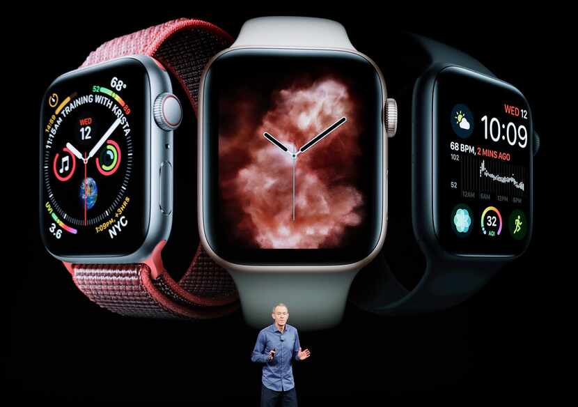 Jeff Williams, Apple's chief operating officer, speaks about the Apple Watch Series 4 at the...