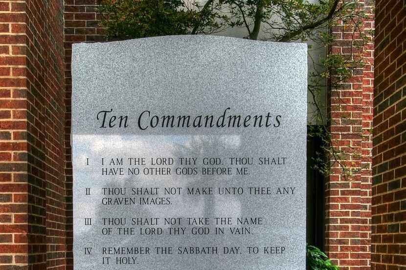 Texas lawmakers are pushing to post the Ten Commandments in classrooms.
