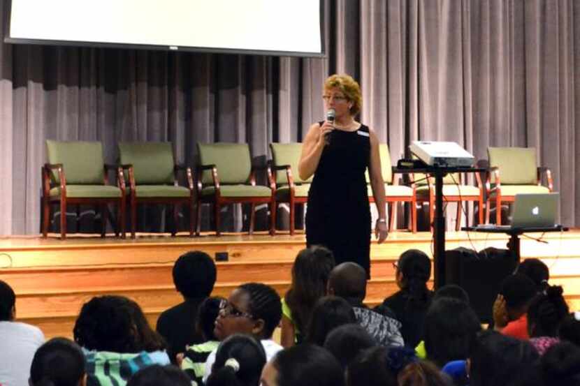 
Nancy McGee, a district English language arts facilitator, was the keynote speaker recently...