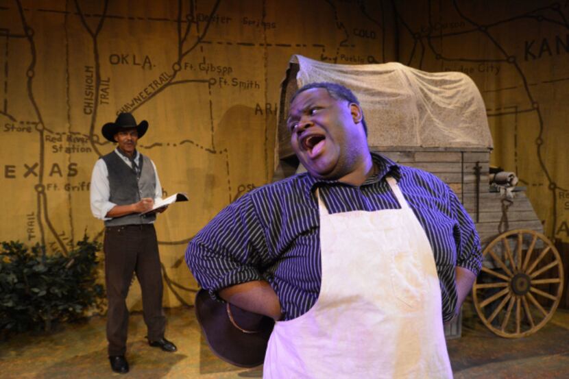 Actor Stefon Green belts out the opening number as the cook in the cliched musical "Black...