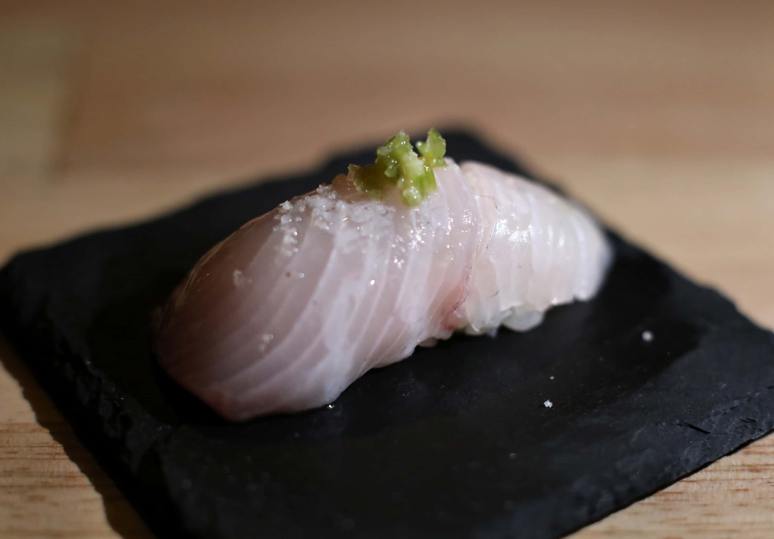 The Kampachi at Sushi By Scratch, a secret pop-up restaurant on the eighth floor of The...