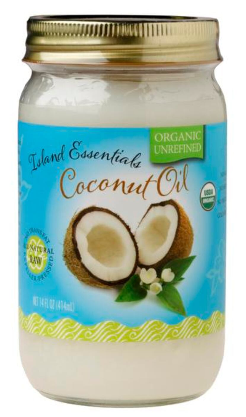 
Coconut oil is solid at room temperature. Choose unrefined coconut oil for cooking. 
