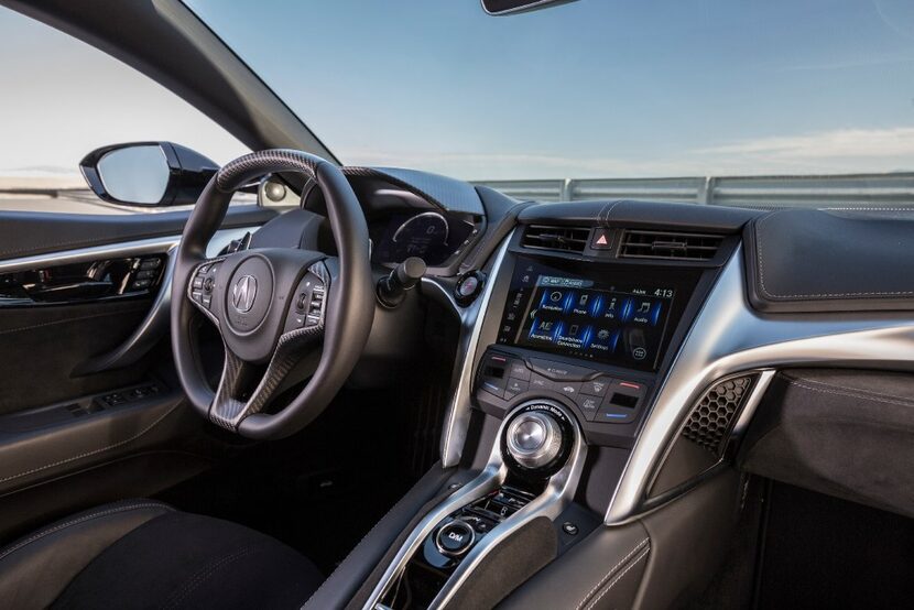 2017 Acura NSX interior.