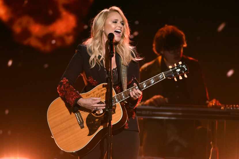 FILE - This April 15, 2018 file photo shows Miranda Lambert performing at the 53rd annual...