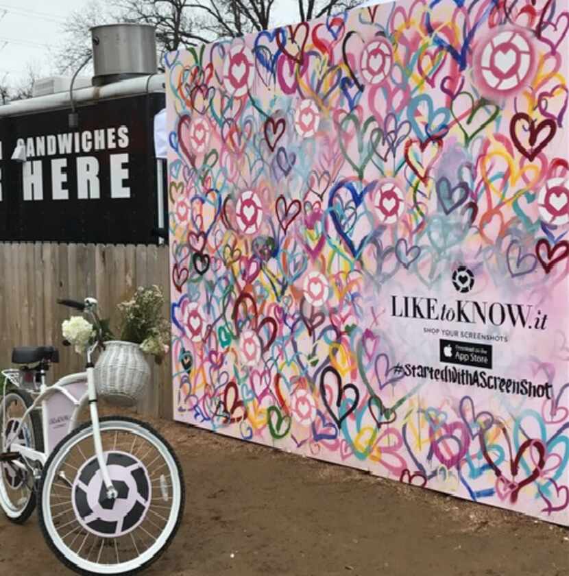 RewardStyle's outdoor photo booth on Rainey Street during SXSW is the kickoff to other...