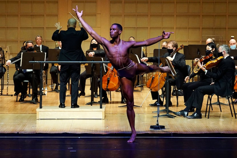 Dallas Black Dance Theatre performs with the Dallas Symphony Orchestra at the Meyerson...