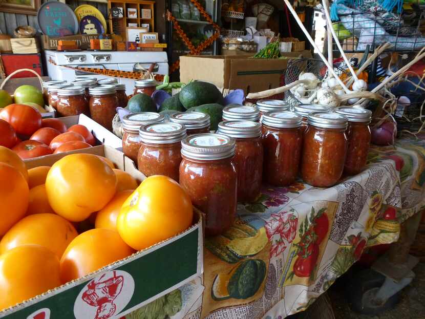 Lola's Local Market in Melissa mixes up local and "imported" produce, such as avocados and...