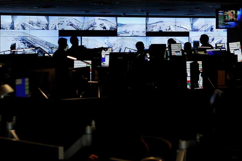 American Airlines new state of the art hub command center is where the airline directs its...