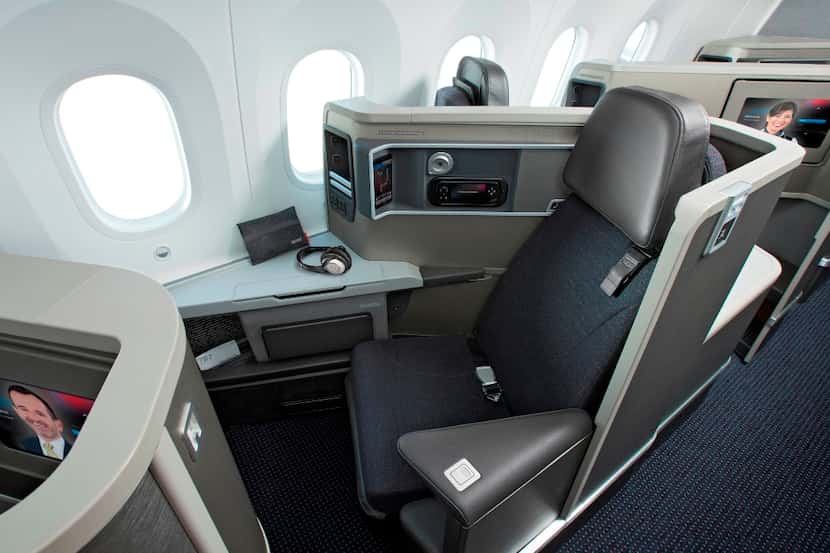  This is what Zodiac business-class seats look like on an American Airlines' Boeing 787-8...