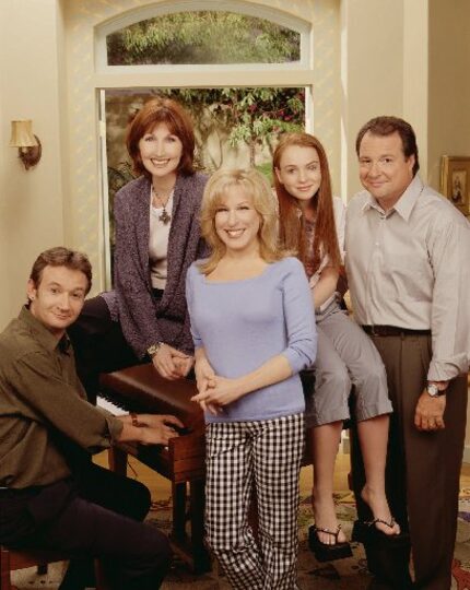 James Dreyfus, Joanna Gleason, Bette Midler, Lindsay Lohan and Kevin Dunn (left-to-right)...