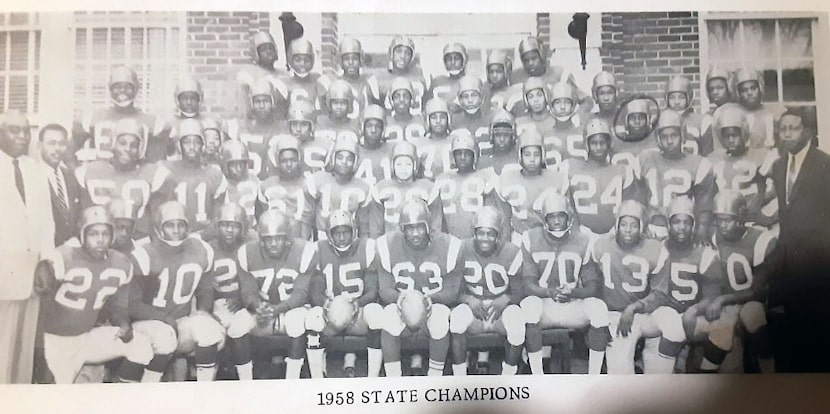 Booker T. Washington won a PVIL Class 3A title in 1958. Courtesy/Dallas ISD