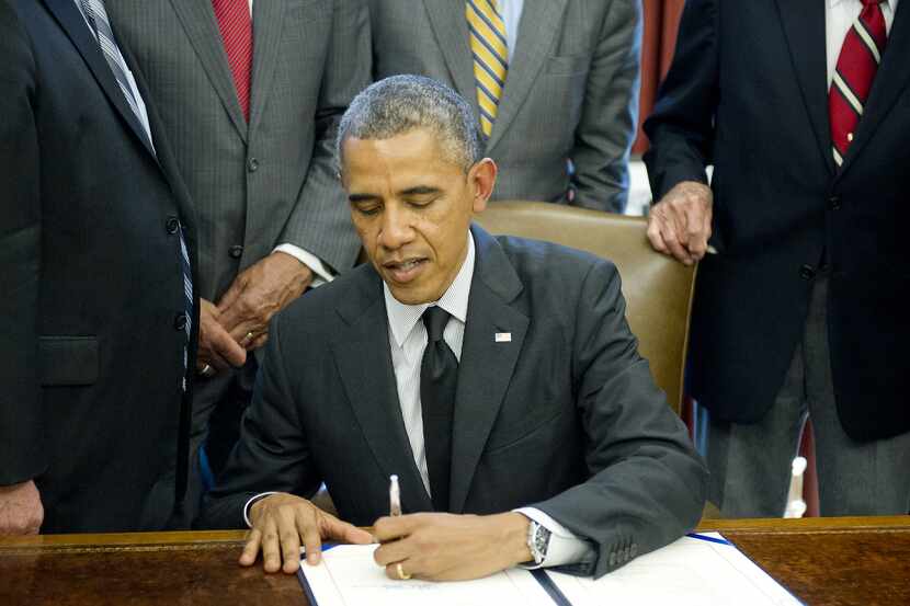 President Barack Obama signed H.R. 685 in the Oval Office at the White House on Friday. H.R....