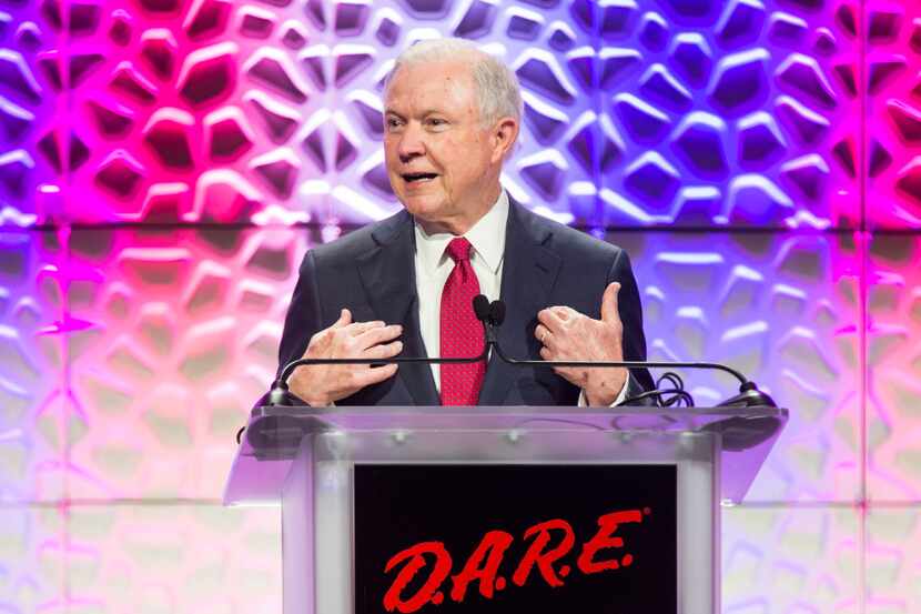 U.S. Attorney General Jeff Sessions speaks about the opioid epidemic at the 30th DARE...