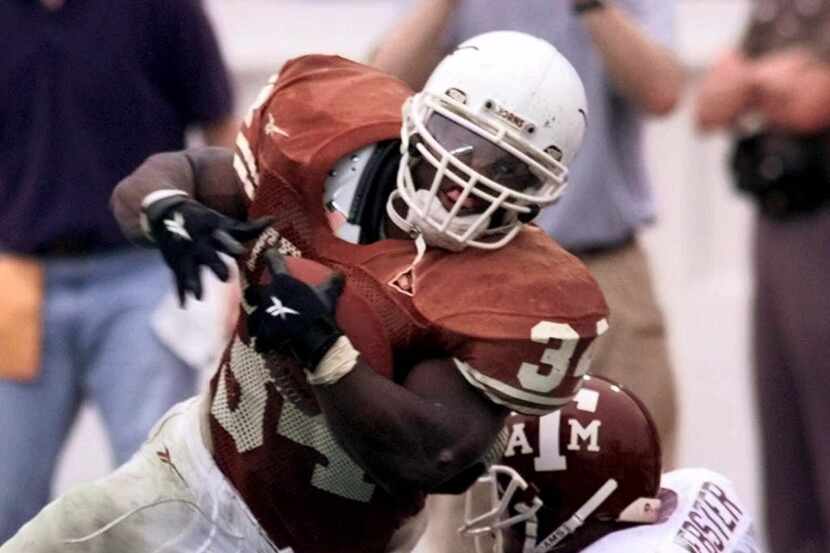 Texas 26, Texas A&M 24 (Nov. 27 1998 in College Station, Texas) Ricky Williams broke off a...