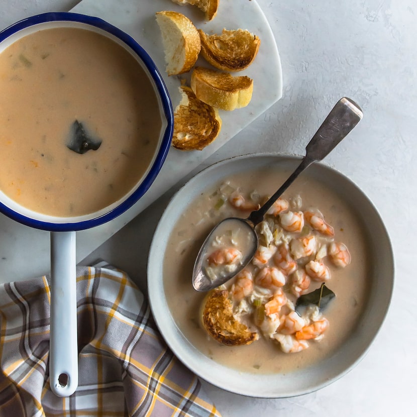 Crab and Shrimp Coconut Bisque