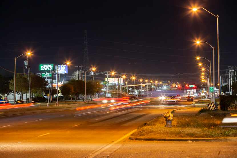 Looking South on Harry Hines Blvd at the intersection of Fabens Road in Dallas on December...