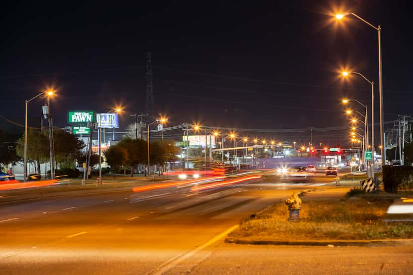 Looking south on Harry Hines Boulevard at the intersection of Fabens Road in Dallas  Dec. 6,...