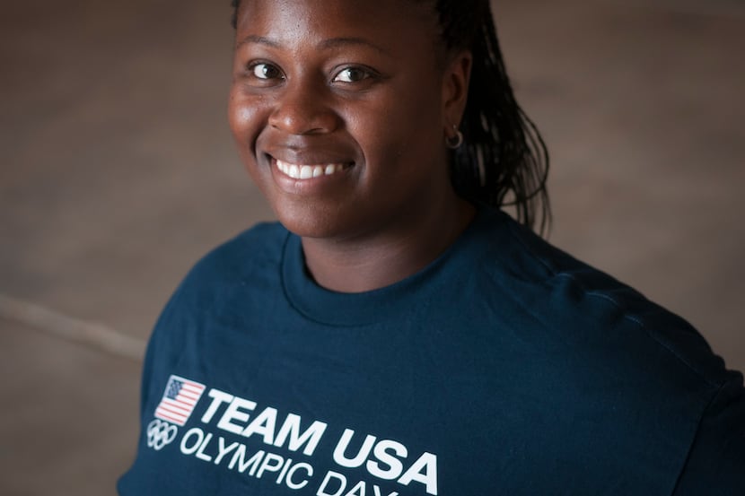 Olympic shot putter Michelle Carter. 