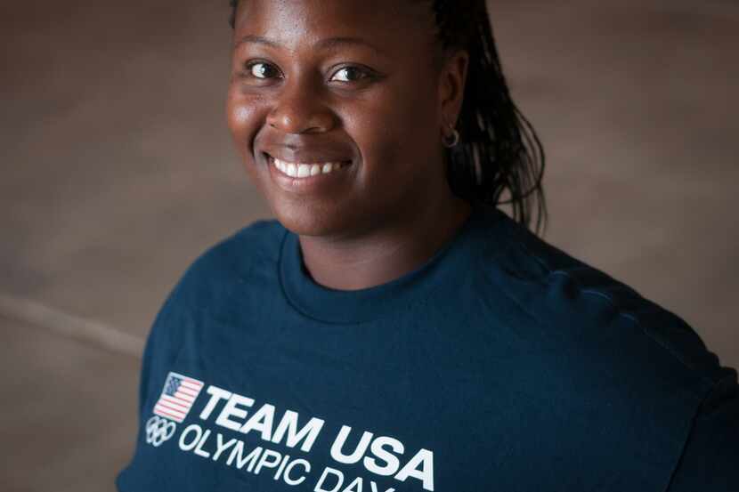 Olympic shot putter Michelle Carter. 