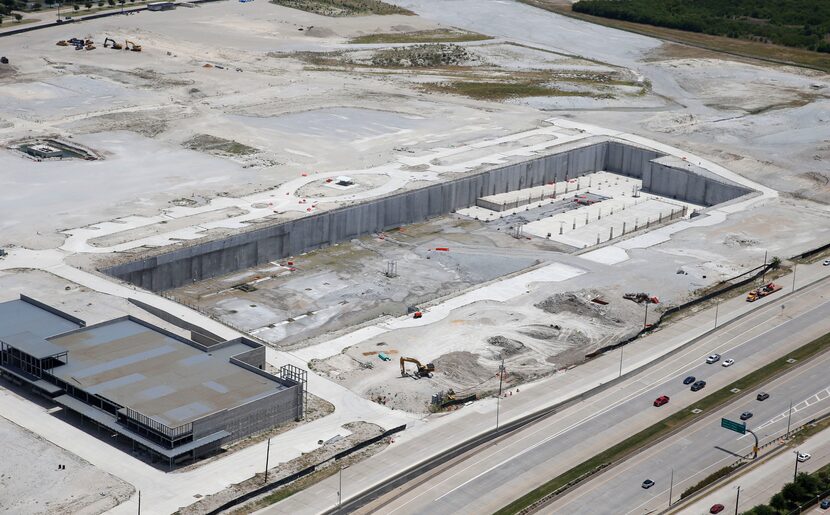 Wade Park sits unfinished next to Dallas North Tollway in Frisco.