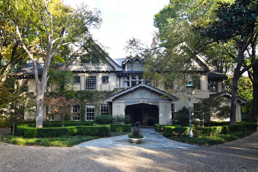 The Tudor-style Highland Park home of the late Dallas developer Trammell Crow and his wife...