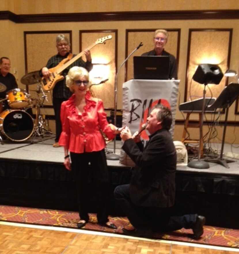 
Sean Mitchell sings Happy Birthday to Kitty Baker at her 80th birthday party.
