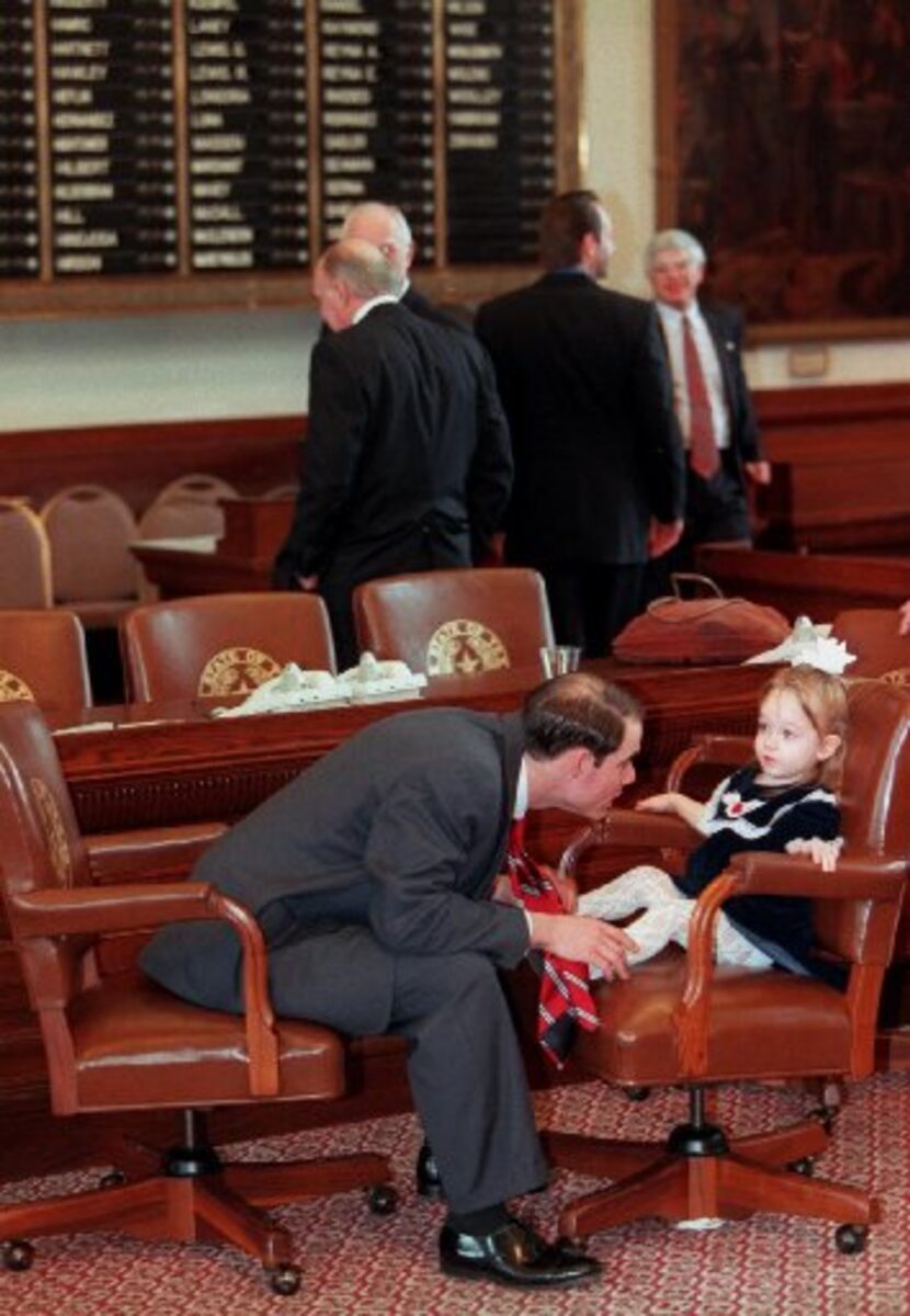 Dennis Bonnen, as a 24-year-old  freshmen state representative, played with his niece,...