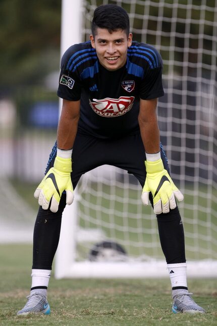 FC Dallas goal keeper Jesse Gonzalez during practice on Thursday, Aug. 27, 2015 outside of...