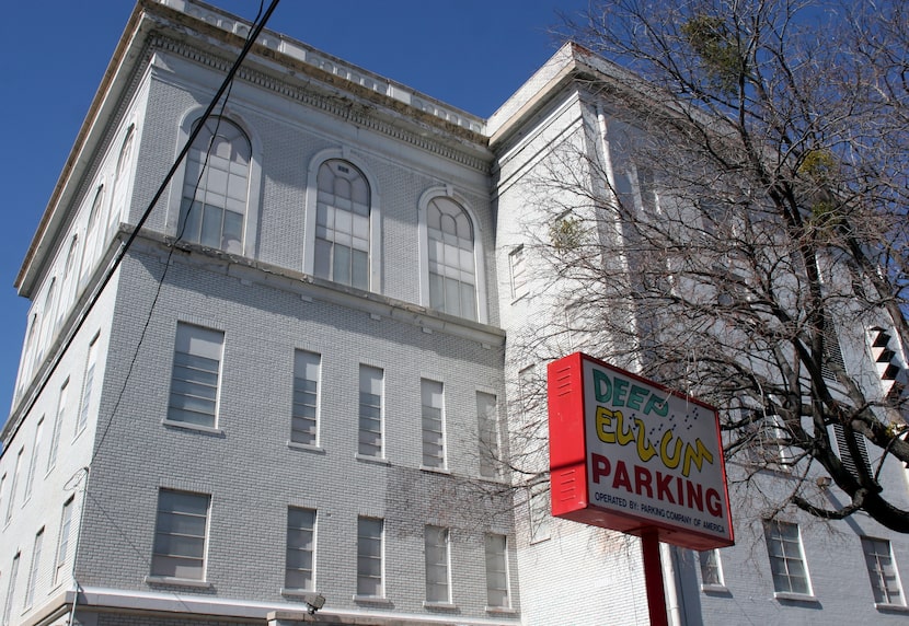 Shown in 2006 with its original red brick whitewashed, the former Knights of Pythias...