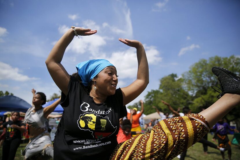 Ashlie Henderson of Bandan Koro African Drum and Dance Ensemble performed at last year's Oak...