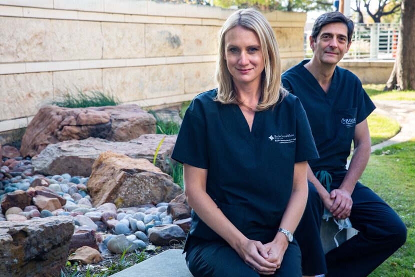 OB-GYN Liza Johannesson and transplant surgeon Giuliano Testa, leaders of the uterus...