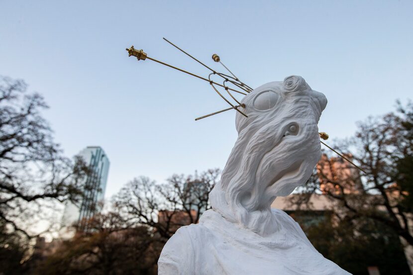 The statue resembles another one found near the Convention Center DART station in 2019. The...