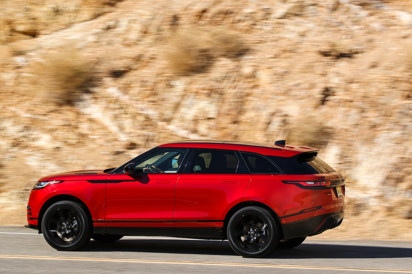 The Velar's engine choices include a 247-horsepower 2-liter turbocharged four-cylinder, a...