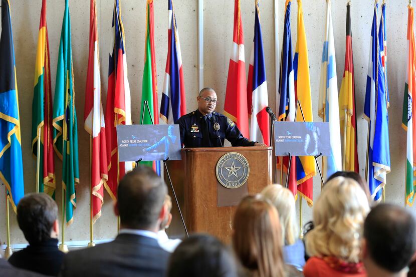 Dallas Deputy Chief of Police Vernon Hale was one of several speakers taking part in the...