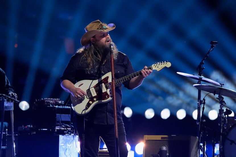 Chris Stapleton performs during the 58th Annual CMA Awards on Wednesday, Nov. 20, 2024, at...