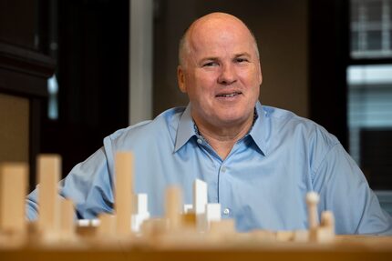 Developer Jack Matthews, a major developer in the Cedars, poses for a portrait at South Side...