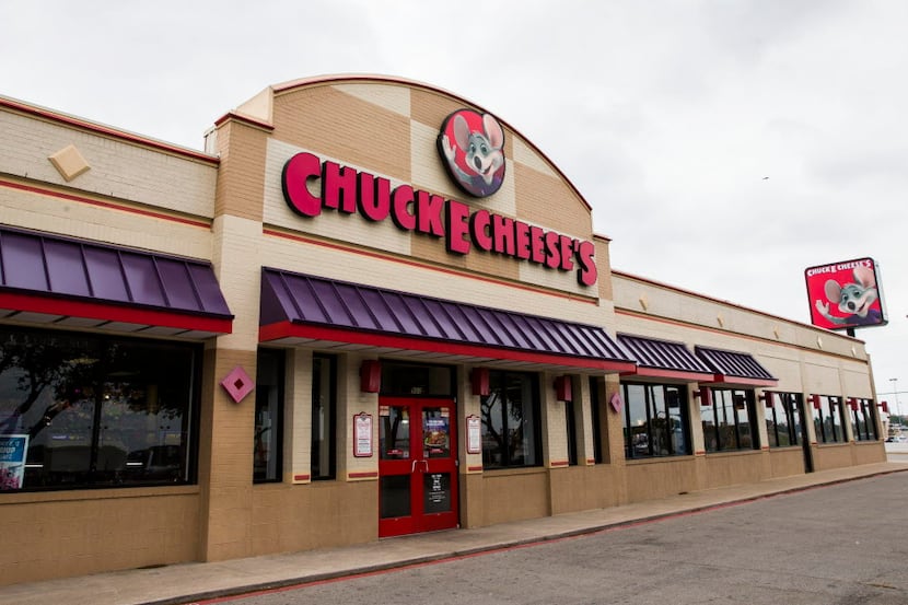 The exterior of Chuck E Cheese on Wednesday, April 8, 2015 in Irving, Texas.