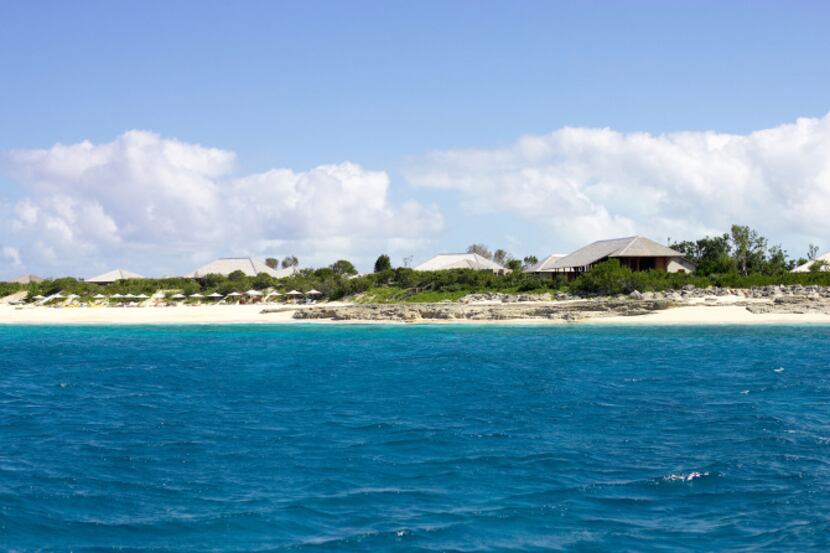 The Beach Club view of the Amanyara Resorts in the Turks and Caicos Islands.