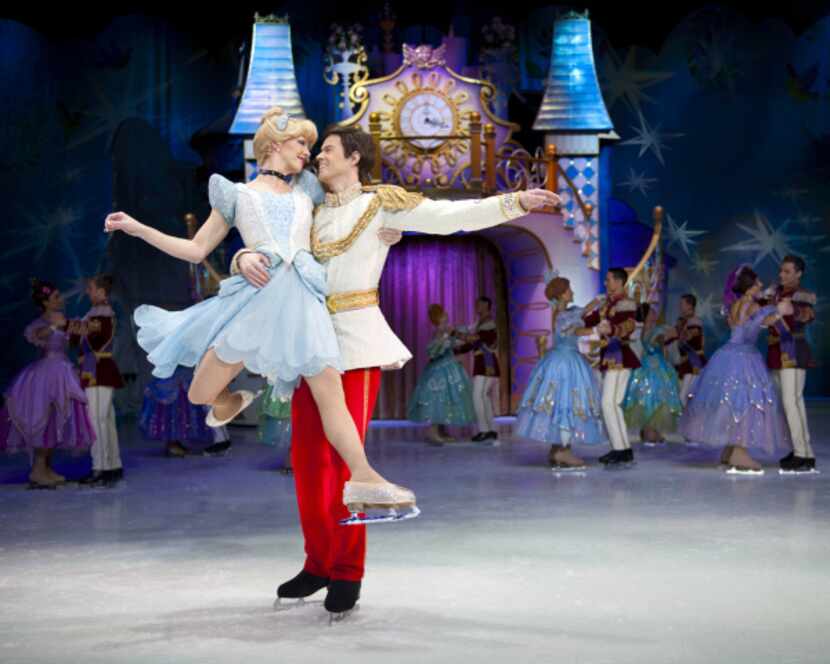 __ Caption: DISNEY ON ICE PRESENTS DARE TO DREAM Rapunzel, Tiana and Cinderella don their...