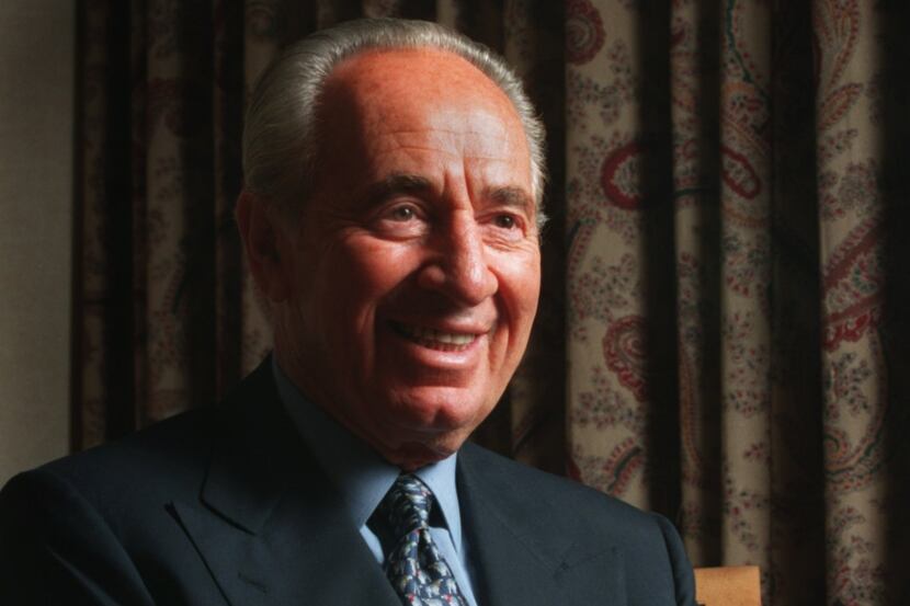 Shimon Peres in Dallas in 1997.