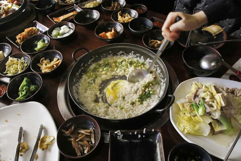 
Porridge is a popular dish at Ssam Korean Grill in Korean town in Carrollton.
