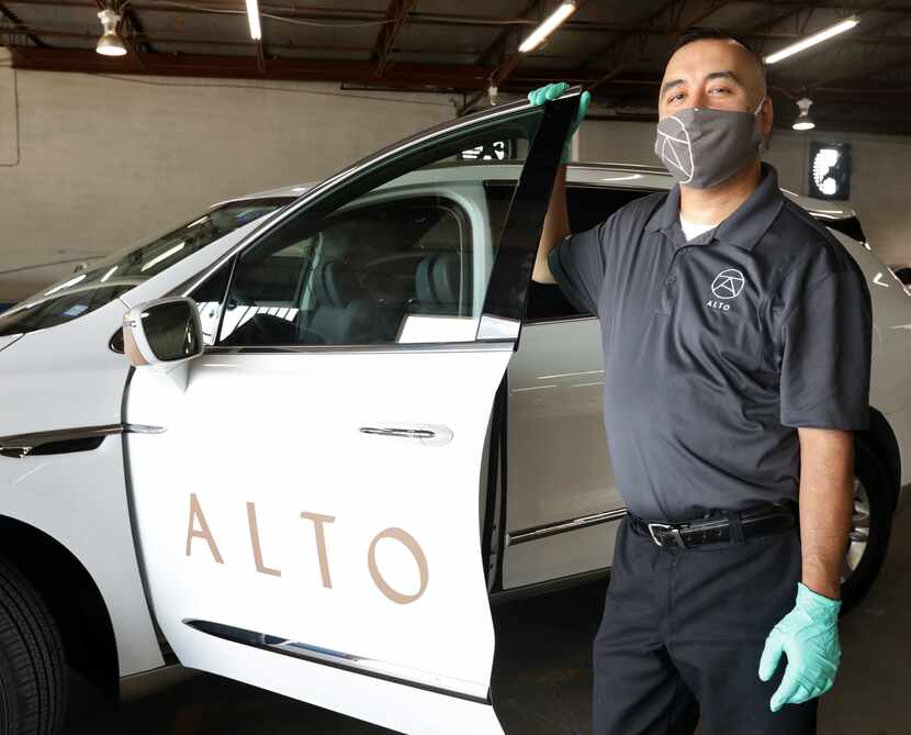 Alto drivers like Jorge Pineda must pass a fingerprint background check before being hired....