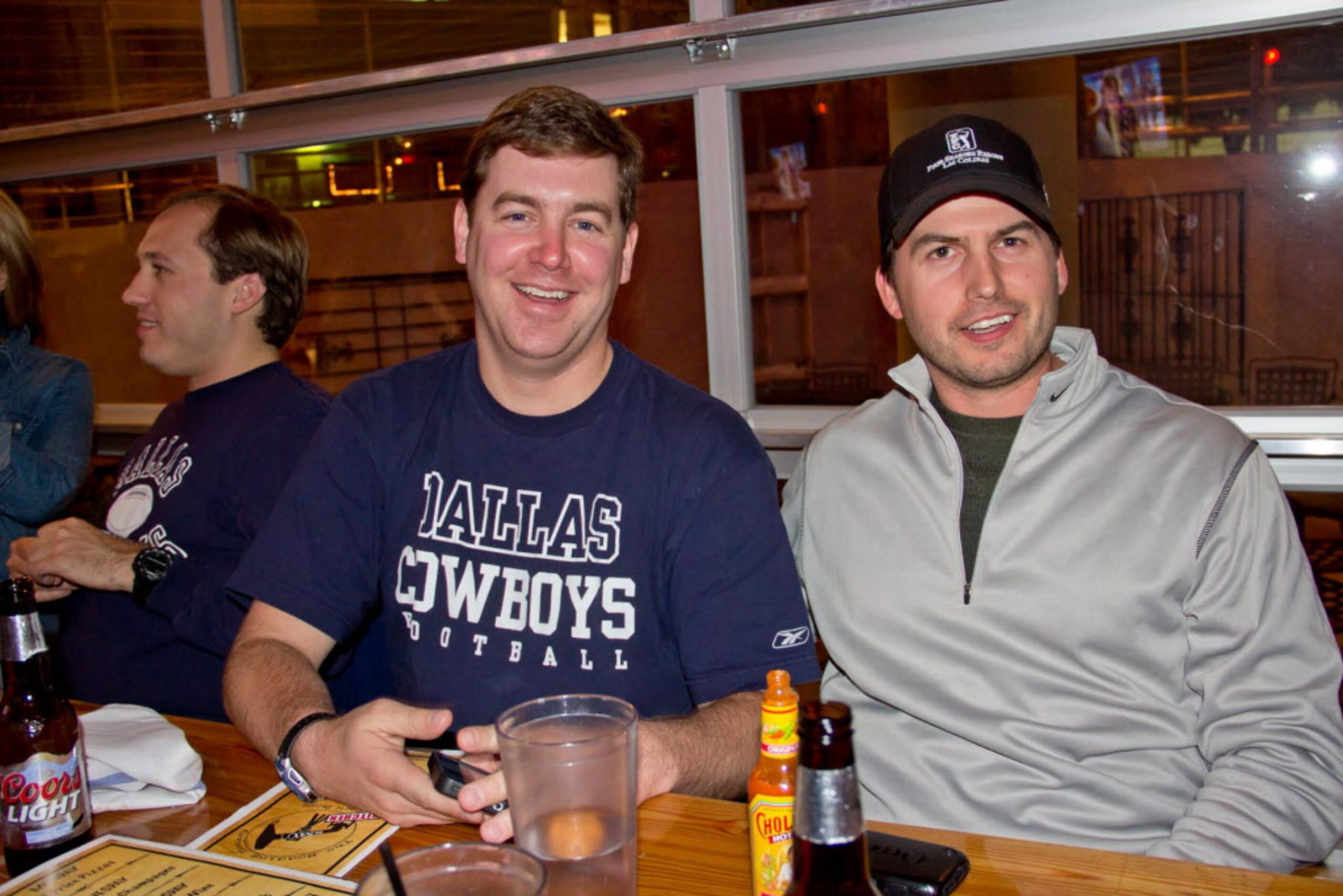 Walt Clarke and Charles Thompson at Nodding Donkey near SMU for dinner and a Cowboy game on...