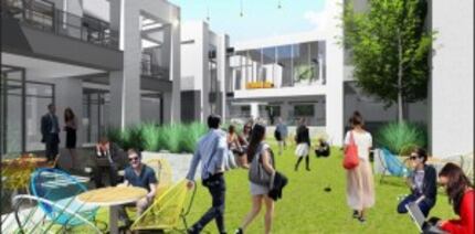  Here's what the courtyard in the middle of Oak Lawn's Centrum will look like after the...