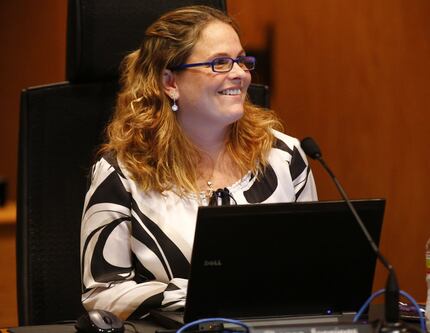 Irving City Secretary Shanae Jennings is seen in a public work session, Wednesday, February...