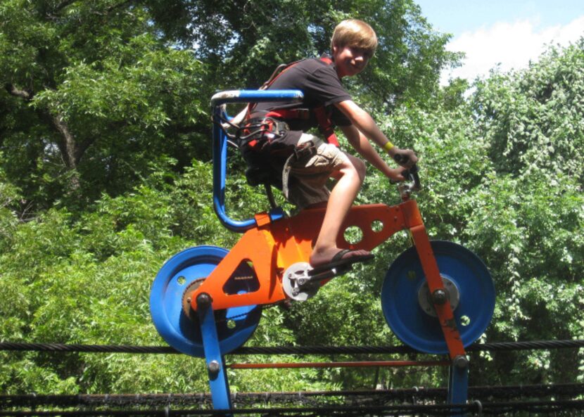 The Witte Museum, San Antonio gives visitors a fourteen foot view on the SkyCycle.