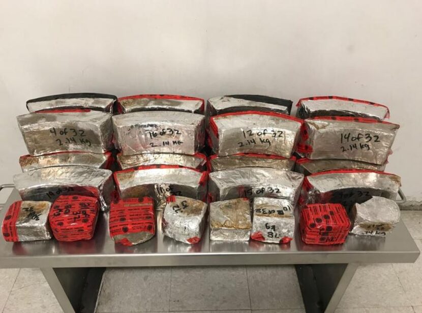 Packages containing 122 pounds of methamphetamine were seized by U.S. Customs and Border...