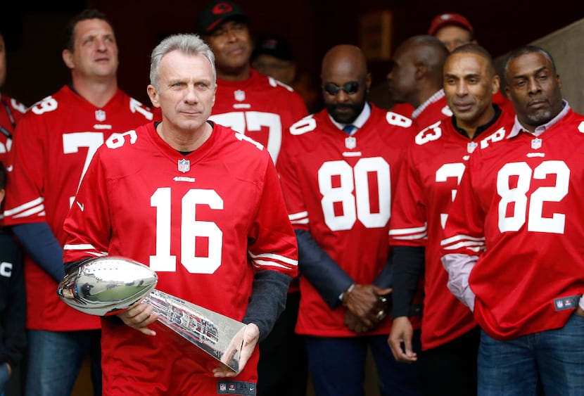 Ten couples paid $18,000 each to dine last year with Super Bowl legend Joe Montana. (AP...