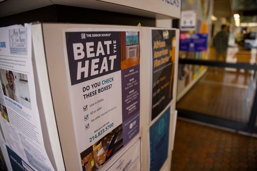 A Beat the Heat flyer at the Martin Luther King Branch Library located at the Martin Luther...